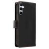 For Samsung Galaxy A25 5G (Global) (161.0 x 76.5 x 8.3mm) Case RFID Blocking PU Leather Wallet Flip Phone Cover with Wrist Strap