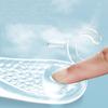 1pair Transparent Silicone Insoles, Soft Comfortable Non-slip Insoles For High Heels And Sandals