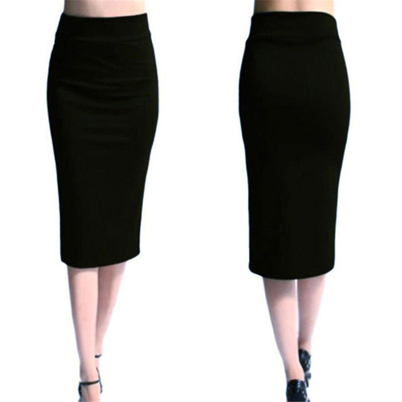 Fashion Women Sexy Pencil Skirt Nightclub Style Slim Slimming Buttocks Knee-Length Skirt