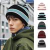 New Color Matching Four Seasons Flying Knitting Men and Women Knitted Hat Big Head Circumference Cold Hat Men Temu Lazy Wind