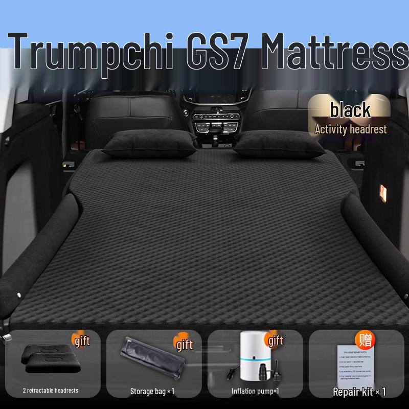 Inflatable Car Mattress for GAC Trumpchi GS7 - Trunk & Rear Seat Sleeping Pad.