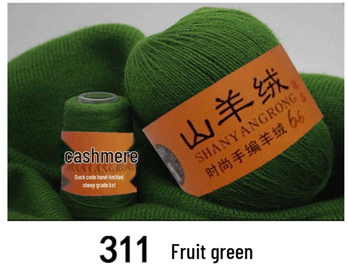 Reines Kaschmir & Wolle 6+6 Garn zum Hand- oder Maschinenstricken - Mittel-Dicke Nerzmischung