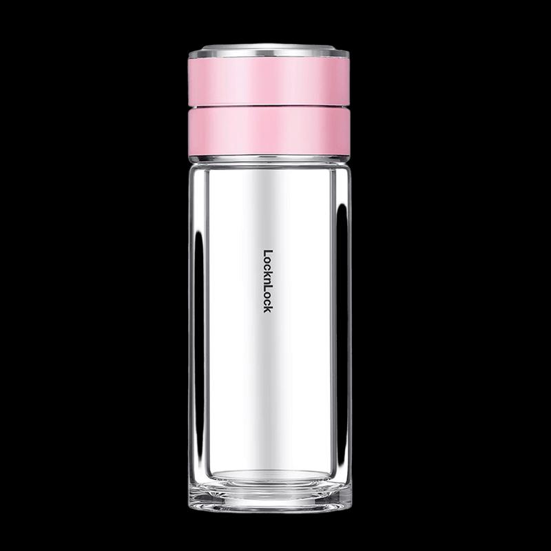 LOCK&LOCK LLG6013 Tea Separation Glass Water Bottle