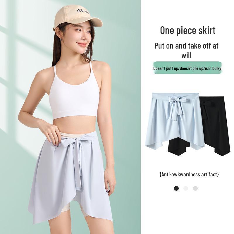 

Women s Yoga Skirt-Pants: Hip-Covering Sports & Fitness Skirt L сірий колір