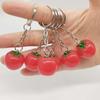 Simulation Tomato Charm Keychain Keyring Backpack Accessories Car Jewelry Gift