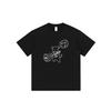 Cartoon Doodle Print Short Sleeve Cotton T-Shirt - Fun & Loose Summer Couple Wear