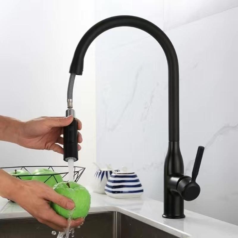 Coppers Alloys Mixer Tap Kitchen Faucets with Pull Downs Sprayers Highly Pressure Sink Tap Replacement Easy Installation
