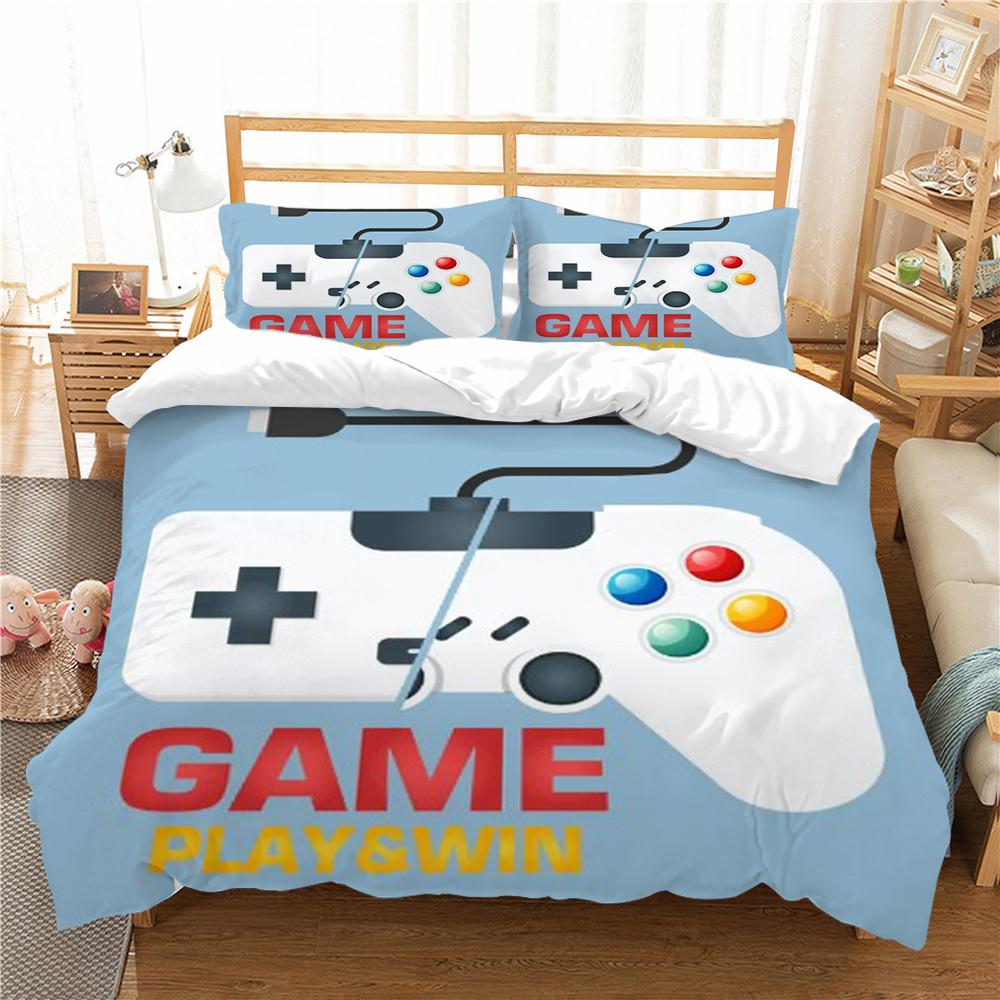 Strona główna pościel 3D Gamepad drukuj zestaw pościeli z mikrofibry pocieszyciel poszwa na kołdrę pościel poszwy na kołdry jeden rozmiar