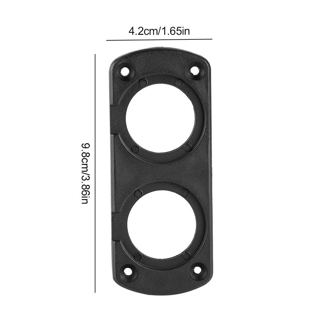 DIY Car USB Charger Switch Voltmeter Panel for Cigarette Lighter Volt Meter Power Outlet Socket Panel Mount Holder