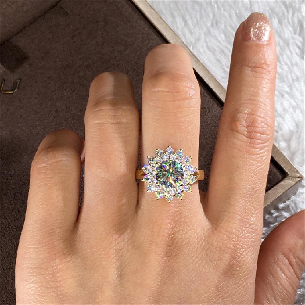 Huitan Sparkling Women Rings with Oval Blue CZ Wide Band Gorgeous Wedding Accessories Copper Color Brilliant Fashion Zircon