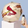 St. Louis Cardinals Printed 5?Fold Mini Umbrella 8?Rib Windproof Compact Umbrella For Women Pocket Carry
