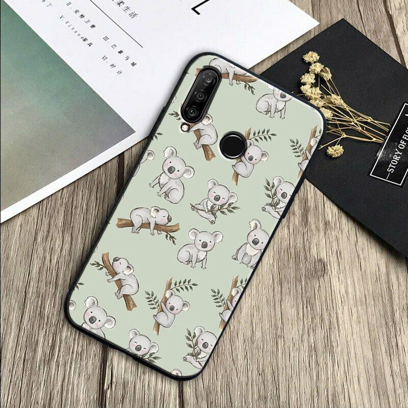 Cartoon Painting Animal Koala For Huawei Nova Y70 Y91 Y61 Y72 Y73 Y90 Y60 3i 7i 8i 11 12i 9 10 SE P20 P30 Pro P40 Lite Case