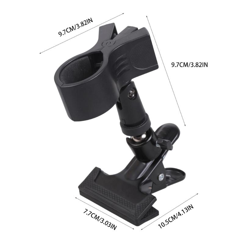 Adjustable 360 Degree Rotating Hair Dryer Holder Adjustable Blow Dryer Stand Metal Base Holder for Bathroom Salon