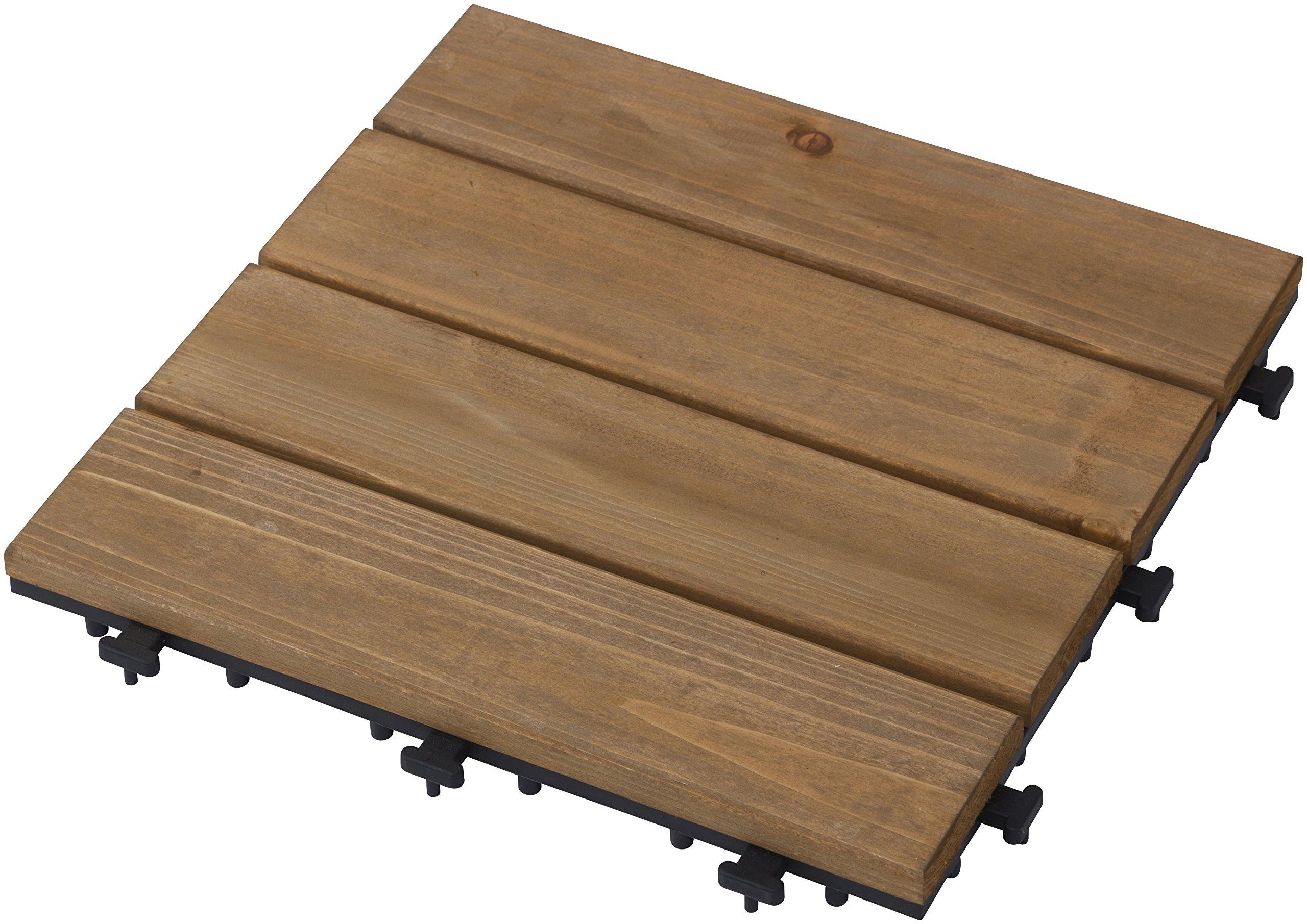 

Takasho Just Lay Deck Natural Wood Brown 9 Piece Set W30 x D30 x Approx. H2.6cm