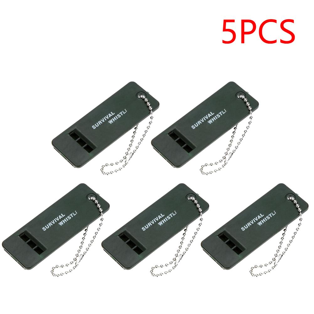 1-5PCS 3-Frequency Whistle High Decibel Survival Whistle Outdoor Hiking Camping Whistle Hunting Whistle Emergency Survival Tool