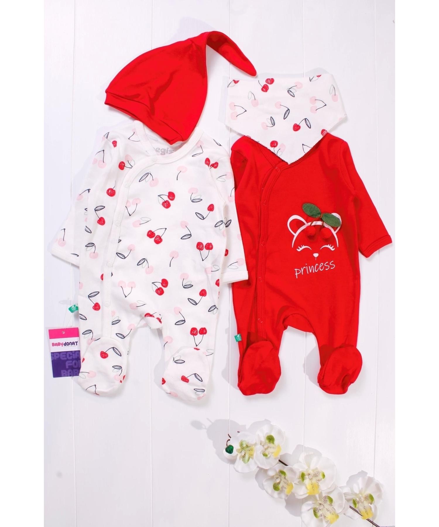 

Комплект из 4 комбинезонов для маленьких девочек Cherry Accessory