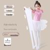 Yuzhaolin Girls' White Velvet Dance Tights