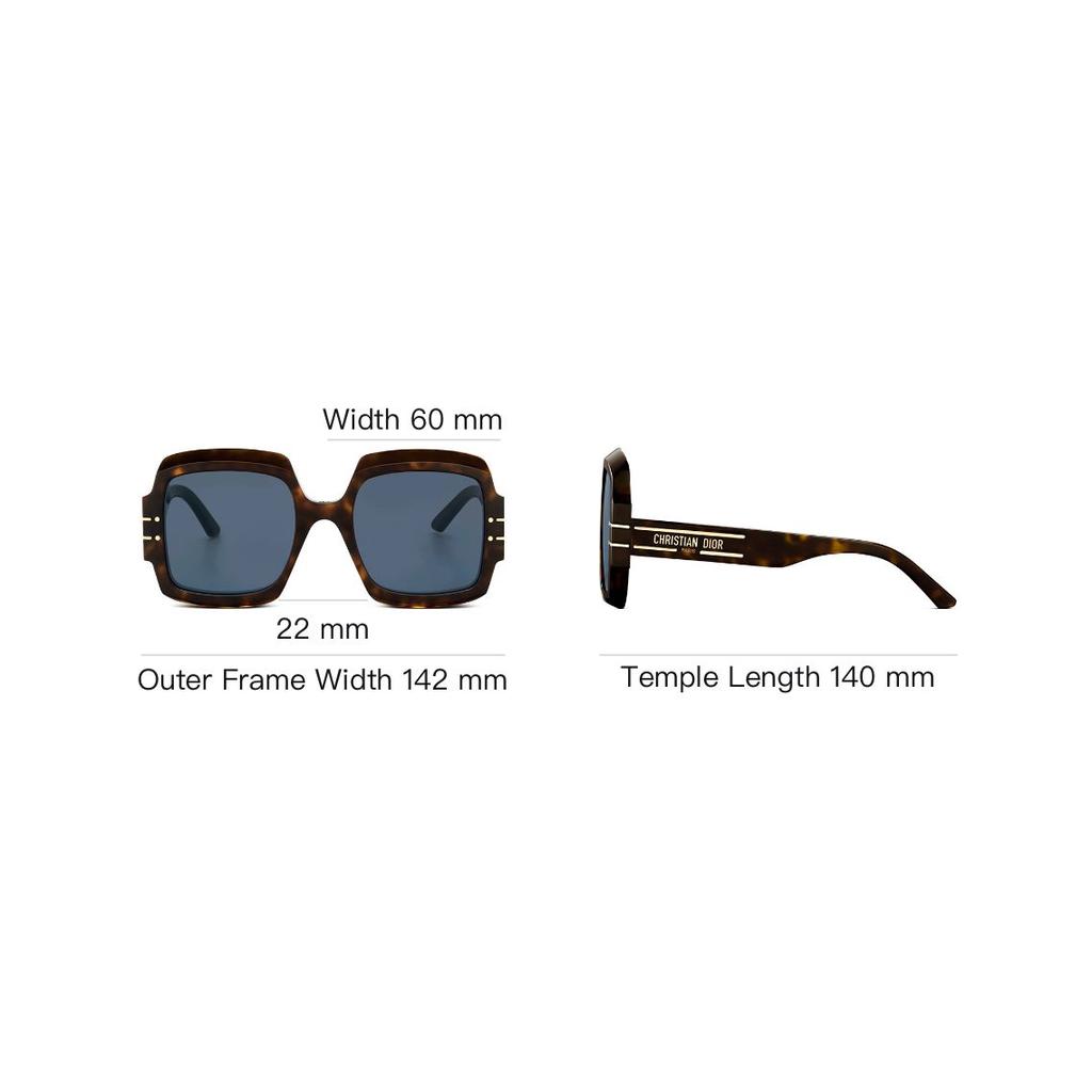 Dior Logo Frame Square Sunglasses Unisex sunglasses DSGTS1UXR-20B0
