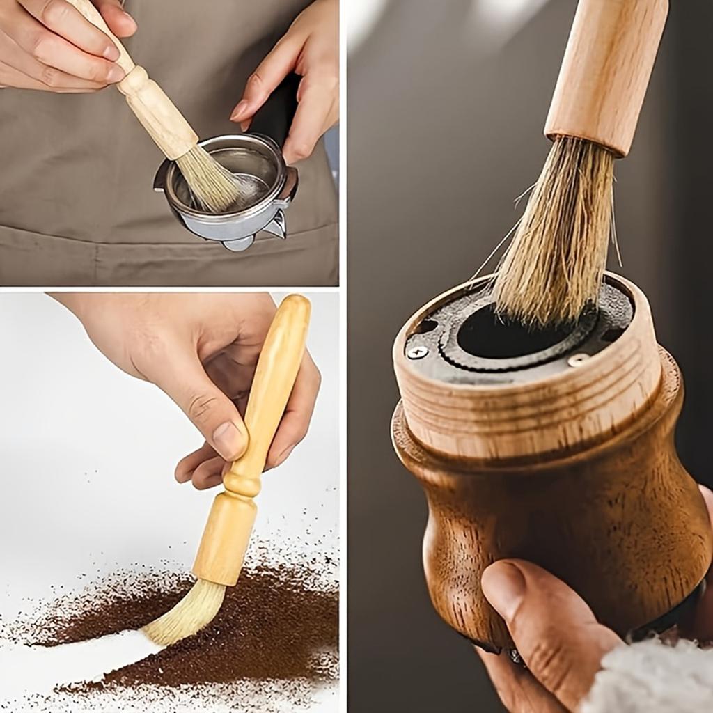 6 Piece Coffee Machine Cleaning Brush Set Espresso Grinder Cleaning Tools with Multiple Brush Heads for Cups and Machines Maintenance