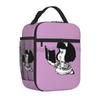 Funny Mafalda Insulated Lunch Bag for Women Kids Resuable Cooler Thermal Lunch Box Portable Bento Tote for Work School Picnic
