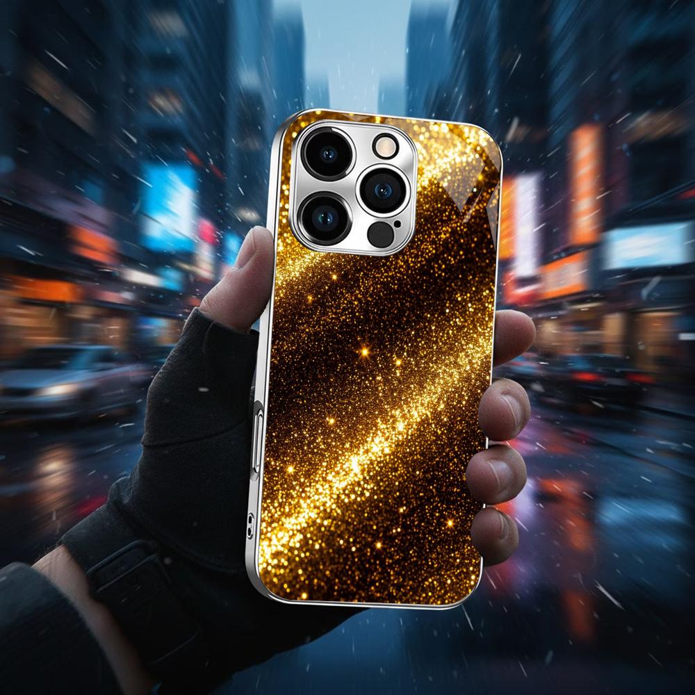 Colorful For Electroplated Glass Phone Case For iPhone 17 16 15 14 13 12 11 Pro Max Plus 16E 17Air Cover