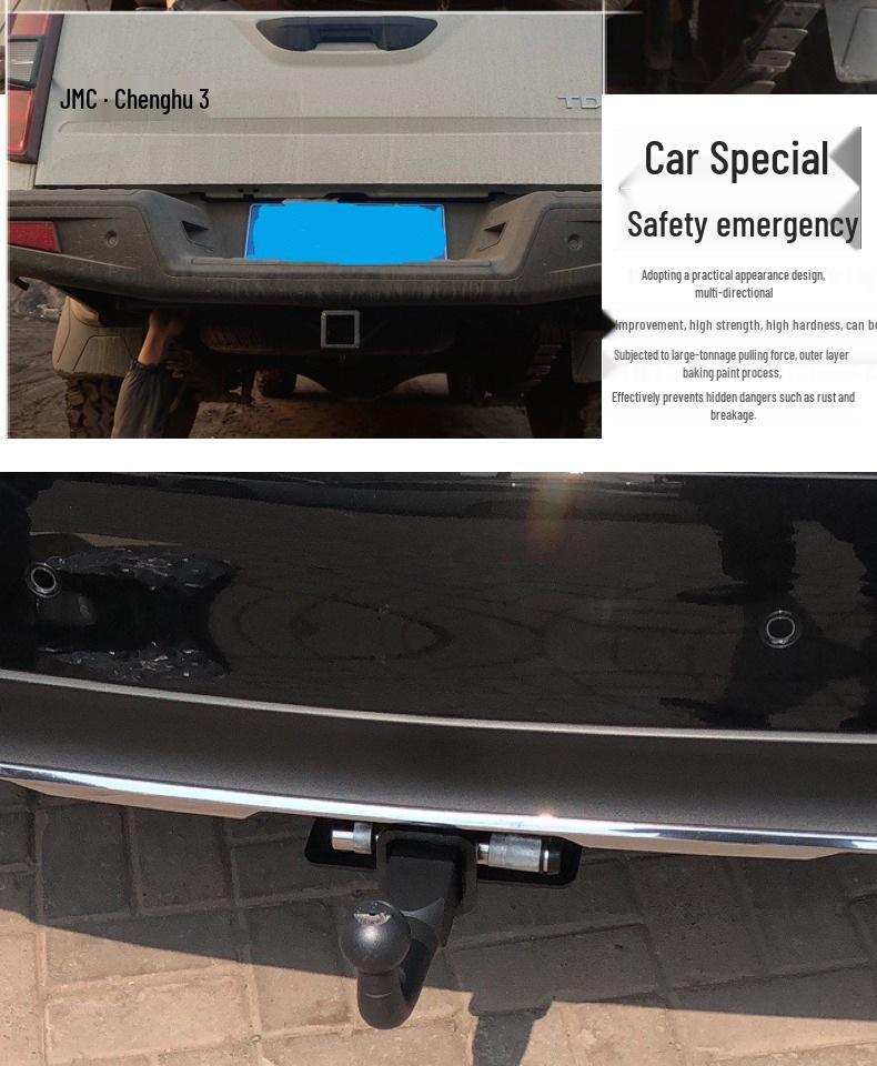 Ford Ranger JMC Dadiyu Huhu 3 Trailer Hitch Rear Tow Hook - Detachable for Towing