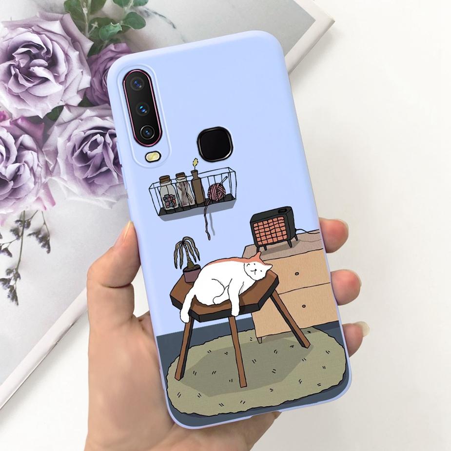 For Vivo Y12 Case Vivo Y15 Y17 1902 1904 Cute Fashion Cartoon Cover Soft Silicone Phone Case For Vivo Y15 Y 12 17 VivoY12 Fundas