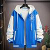 Spring and Autumn Coat Men's Casual Loose Hooded Baseball Jacket