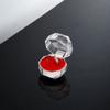 5/10Pcs Schmuck Paket Ring Ohrring Box Acryl Transparent Hochzeit Verpackung Schmuck Box