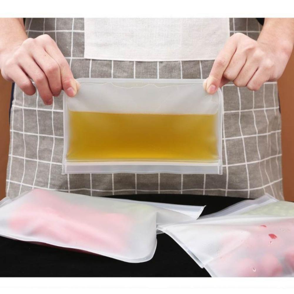 Silikon-Aufbewahrungsbeutel für Lebensmittel, wiederverwendbar, Stand-Up-Beutel mit Reißverschluss, auslaufsichere Behälter, Frischhaltebeutel, Frischhaltebeutel mit Druckverschluss