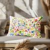 Home Decor Colorful Floral Pattern Pillow Covers Suitable For Sofa Bedroom Car Pillow Cover Cushion Rectangular Back Cushion