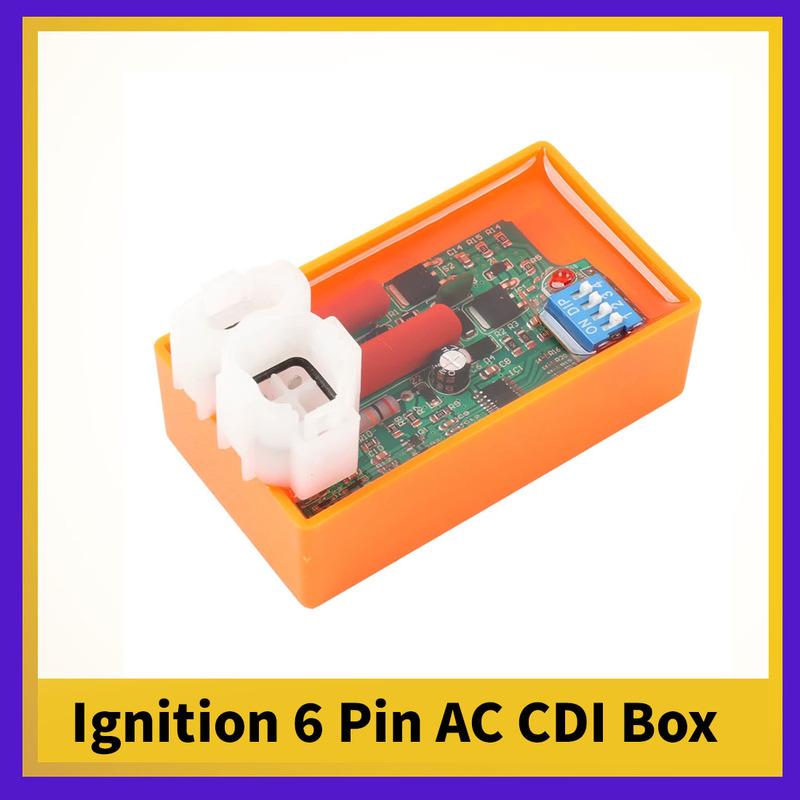 Motorcycle Parts 6 Pin CDI Ignition AC Igniter System Racing For GY6 50cc 80CC 110 125cc 150CC Moped Scooter ATV Quad Buggy Bike