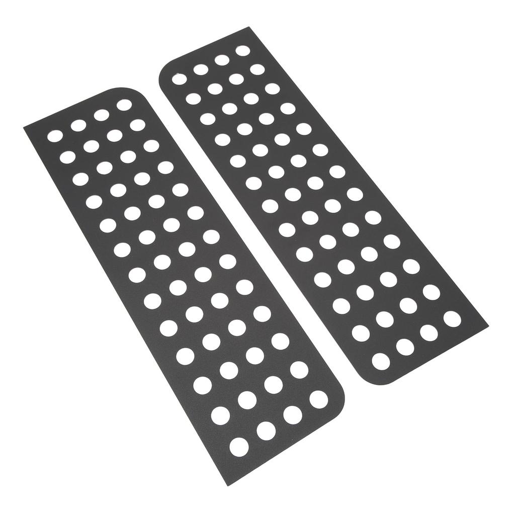 2 Pezzi Decalcomanie Finestrino Portiera Posteriore Copertura Pannello Vetro Lega di Alluminio per Wrangler JK dal 2007 al 2018