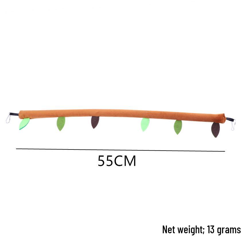 

Small Pet Plush Toy Set: Hamster Leaf Hammock, Zip Line Tunnel, Swing, Warm Cotton Nest for Fancy Rats and Squirrels. Coffee Color