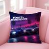 Film FFast  Furious Cushion Cover Pillow Case Ultra Soft Skin Friendly Fabric Cloud Like Comfort  Concealed Zipper