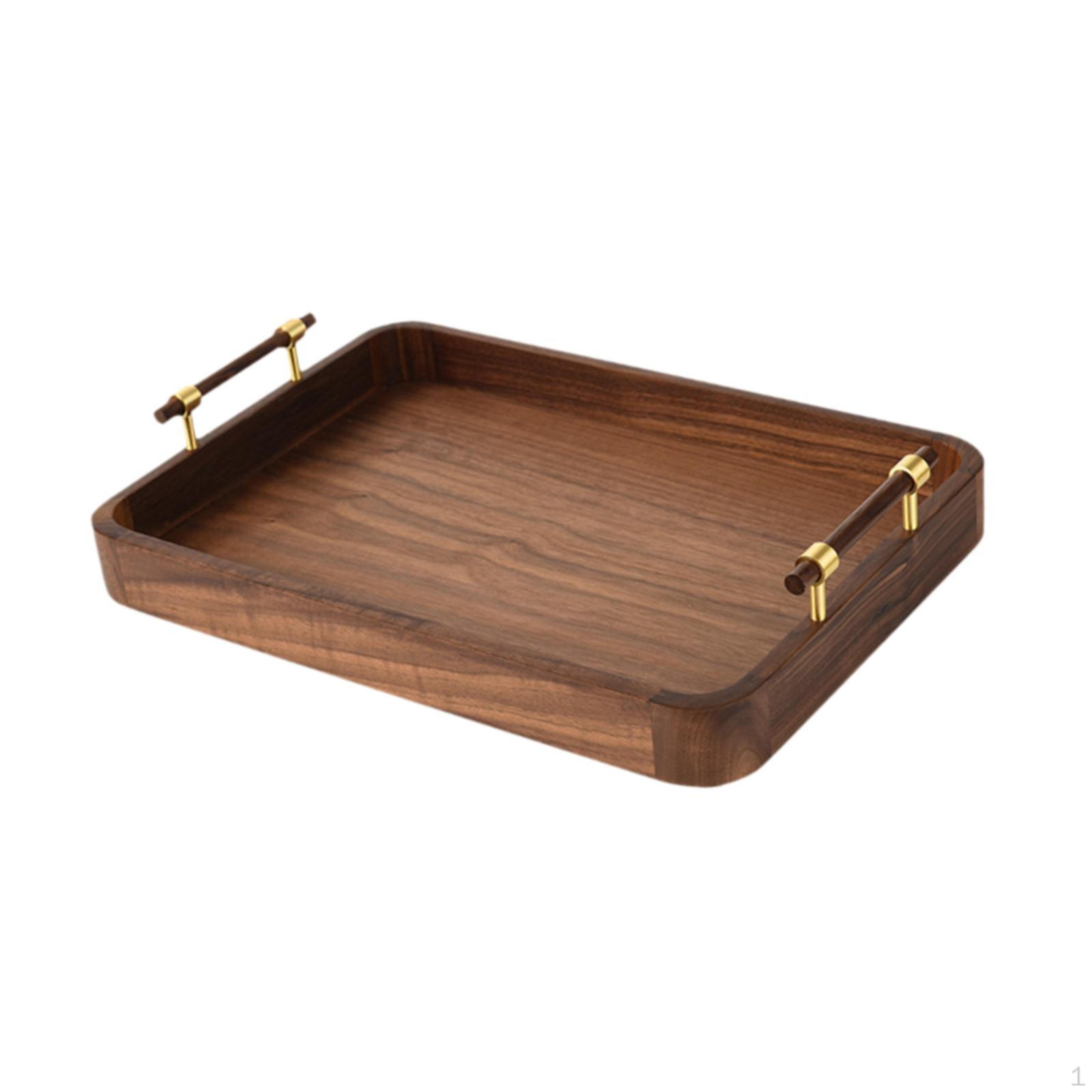 

Поднос для сервировки с декоративными фруктами и медной ручкой, органайзер для хранения ювелирных изделий для столовой Small