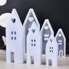 3pcs Heart Shape House Silicone Mold DIY Handmade Houses Plaster Casting Molds Concrete Resin Craft Gift Making Tools Home Decor