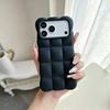 Cartoon Lattice 3D Block Phone Case For iPhone 18 17 16 15 14 13 Pro Max  Candy Solid Color Shockproof Silicone Soft TPU Cover