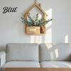Wall Plant Holder for Entryway Wooden Planter Creative Hanging Flower Pot Basket Indoor Plants Mounted Planter Cafe Faux Flowers Rustic Decor Living