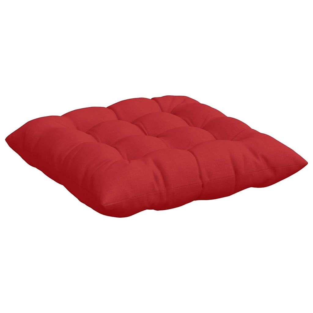 Seat Cushions 4 Pcs Red 40 X 40 X 6 Cm Fabric