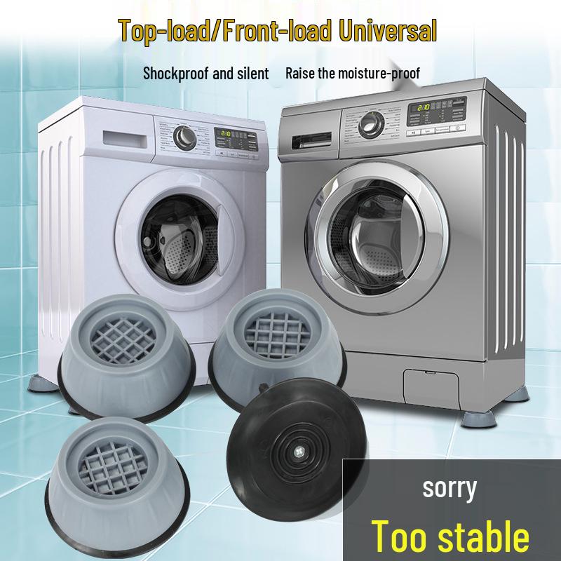 Washing Machine Anti-Vibration & Anti-Slip Heightening Foot Pad - Silent & Stable Base Frame, No Installation Needed