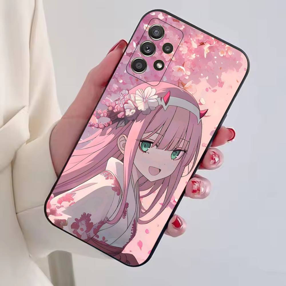 Lovely Zero Two 02 Hot Anime Phone Case For Samsung S25,S24,S21,S22,S23,S30,Ultra,S20,Plus,Fe,Lite,Note,10,Black Cover
