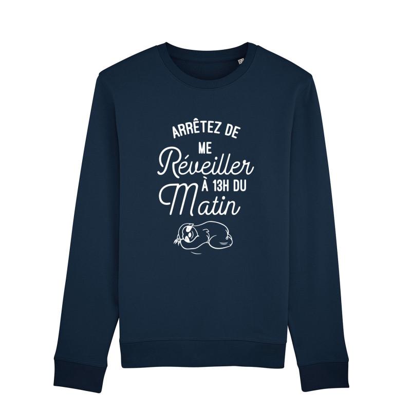 Sweat Femme - ARRÊTEZ DE ME RÉVEILLER À 13H DU MATIN XS azul marinho