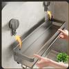 Carbon Steel Wall Mounted Foldable Spice Rack With Strong Suction Cups For Kitchen Storage