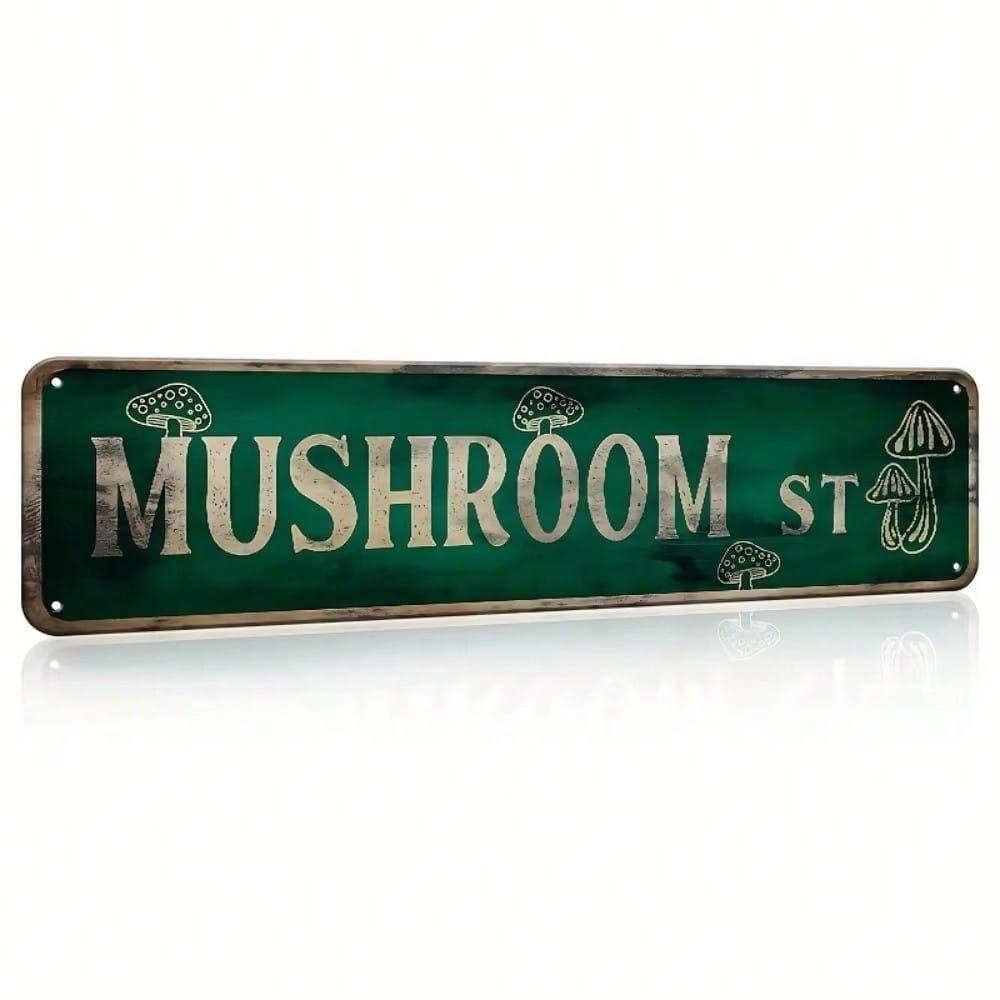 Vintage 4x16 Inch Metal Street Sign Retro Tin Plaque Iron Novelty Decor for Bedroom Home Farmhouse