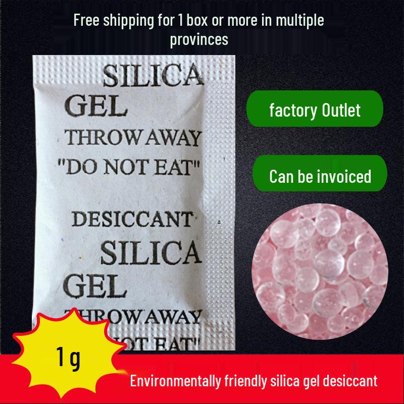 Eco-Friendly Silica Gel Desiccant, 1g: Indoor Clothing Moisture Absorber