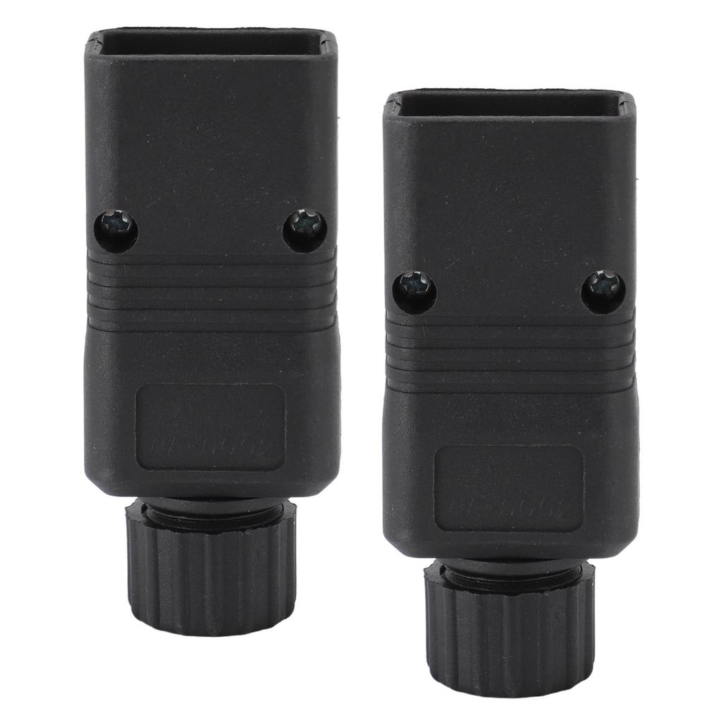 2pcs IEC320 C20 Power Socket Adapter Receptacle Connector Copper PVC IEC 320 C20 Rewirable DIY Power Plug Adapter
