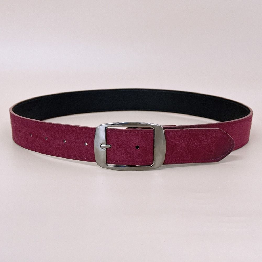 Kunstleder Wildleder Gürtel Dornschließe Breiter Bund Vintage Damen Taillengürtel Mantel Rock Dekoration