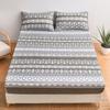 Deep Pocket Fitted Sheet Set King Queen Double Full Size Bohemian Floral Bed Linen Set 27cm Deep
