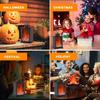 LED Lantern Fireplace Flameless Log Fire Flicker Flame Christmas Decoration Lamp